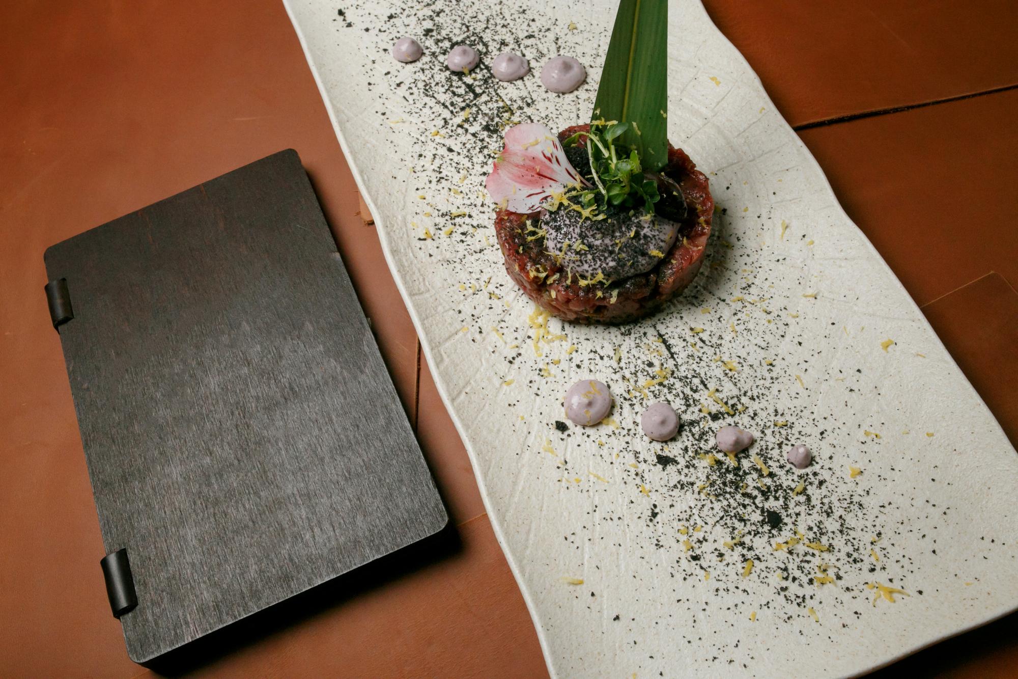 Sample plated menu showcase for pricing